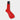 Short Red Cotton Socks
