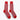 Short Red & White Pin Dot Cotton Socks