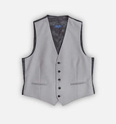Single Breasted Grey Wool Morning Waistcoat