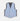 Single Breasted Sky Blue Linen Waistcoat