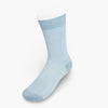 Sky Blue & White Pin Dot Cotton Short Socks