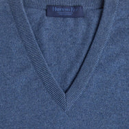 Soft Denim Cashmere Vest
