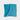 Teal & Navy Medium Spot Silk Pocket Square