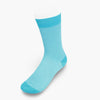 Short Turquoise & White Pin Dot Cotton Socks
