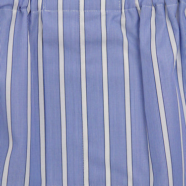 White & Blue Stripe Cotton Boxer Shorts