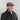 Wine & Grey Plain Weave Wool Flat Cap