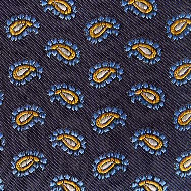 Yellow Floating Paisley Silk Tie