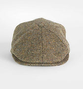 Yellow Herringbone Wool Toni Cap