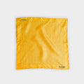 Yellow & Navy Small Spot Silk Pocket Square