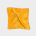 Yellow & White Medium Spot Silk Pocket Square