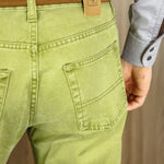 Apple Green Cotton Jeans