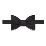 Black Barathea Silk Bow Tie - Hilditch & Key
