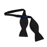 Black Barathea Silk Bow Tie - Hilditch & Key