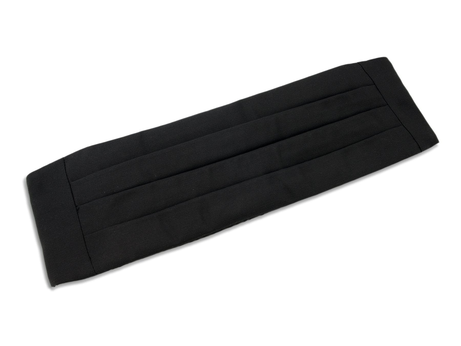 Black Barathea Silk Cummerbund - Hilditch & Key