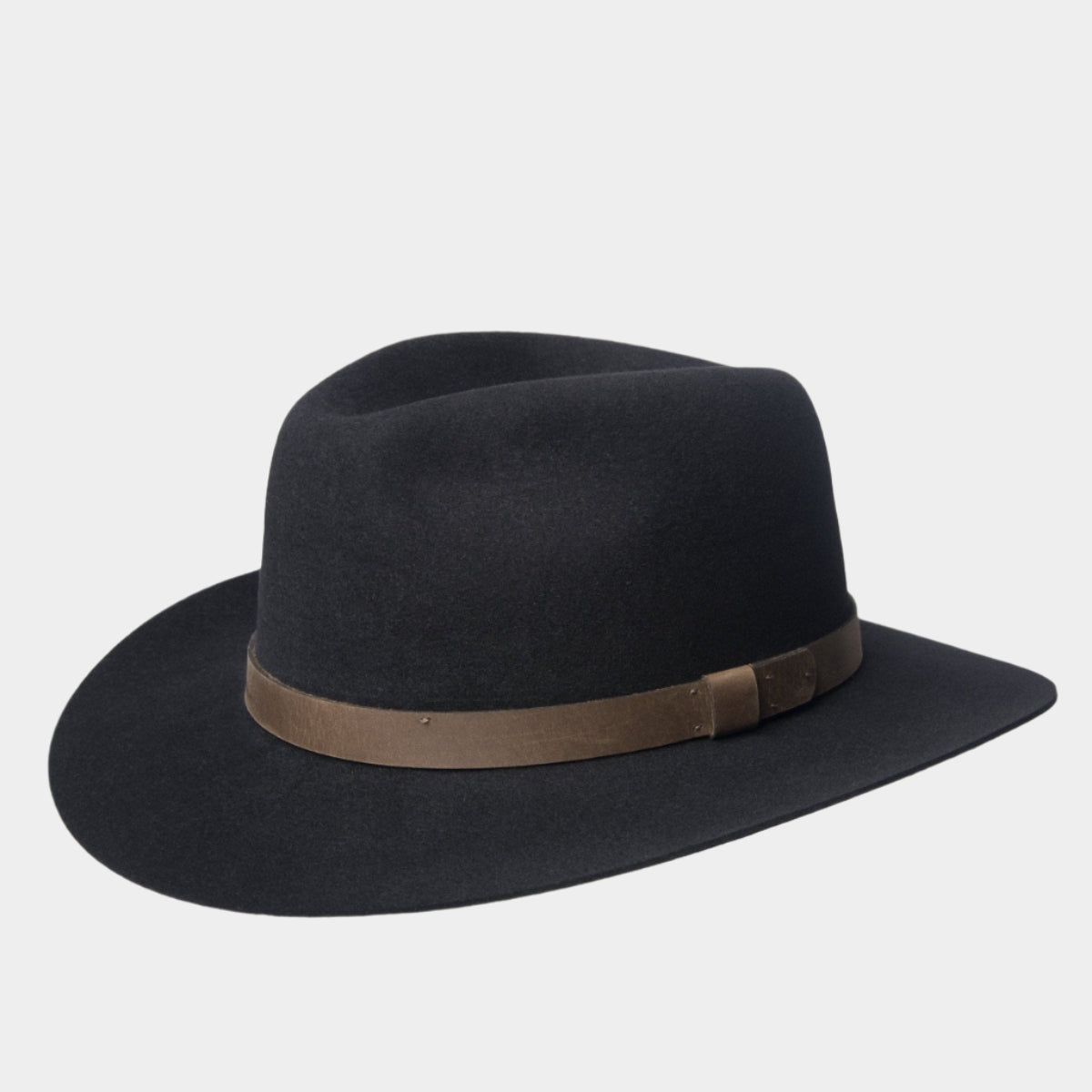 Black Brisbane Fedora - Hilditch & Key