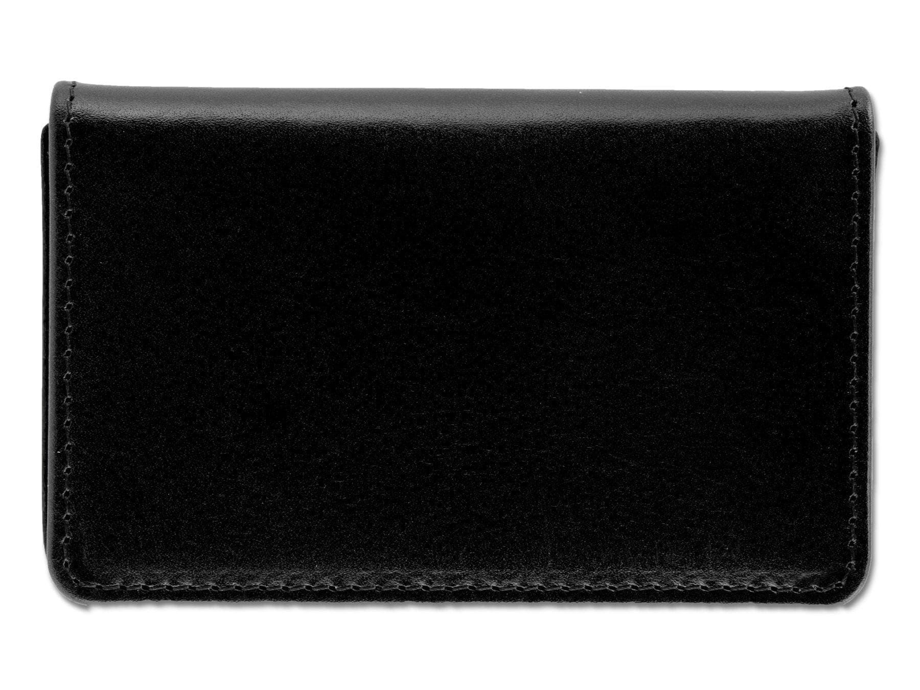 Black Calf Leather with Blue Suede Business Card Holder - Hilditch & Key