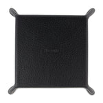 Black Calf Leather with Red Suede Travel Tray - Hilditch & Key