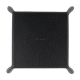 Black Calf Leather with Red Suede Travel Tray - Hilditch & Key