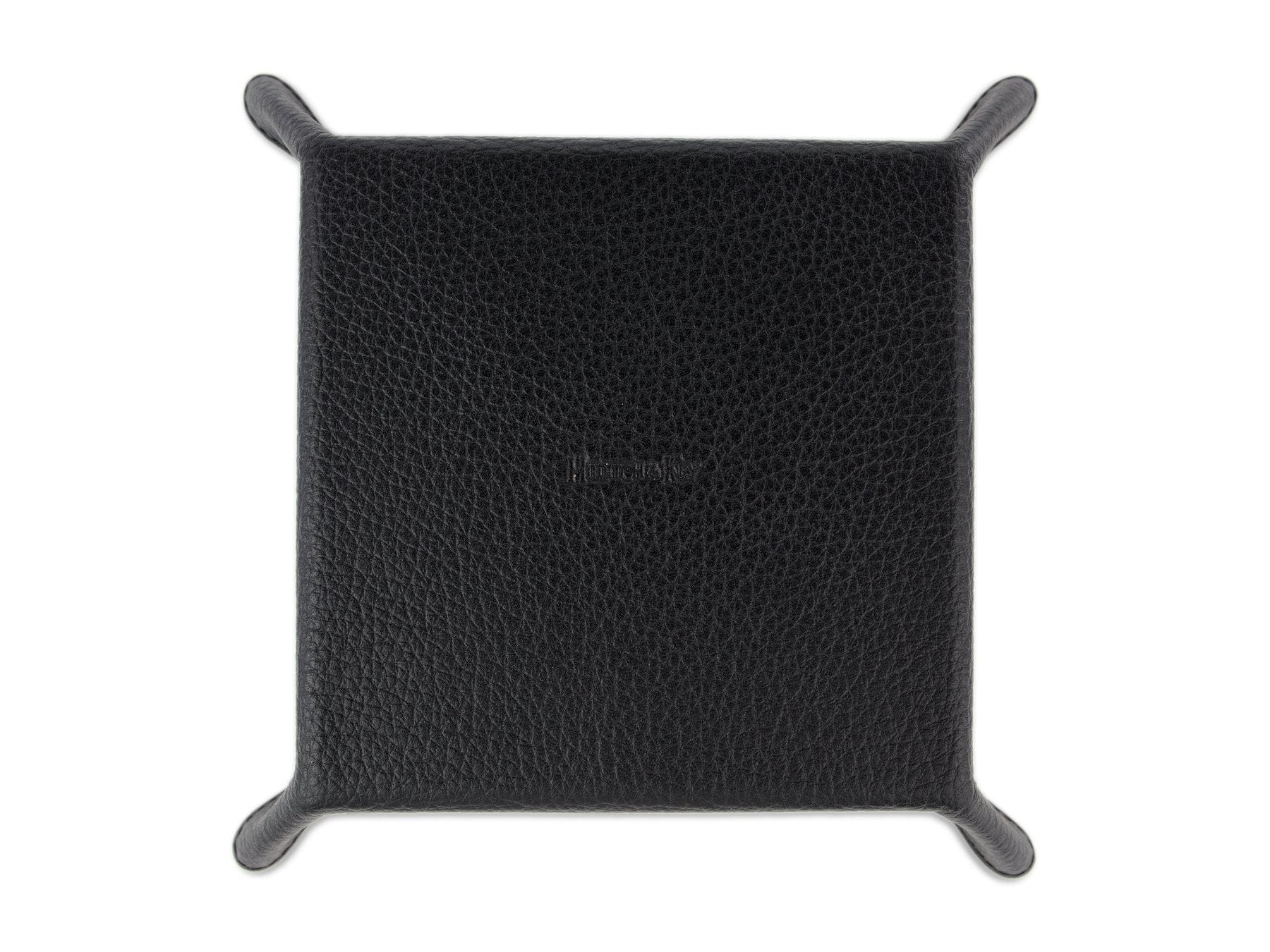 Black Calf Leather with Red Suede Travel Tray - Hilditch & Key
