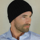 Black Cashmere Beanie