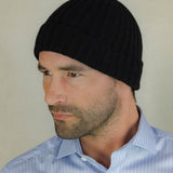 Black Cashmere Beanie