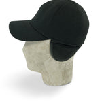 Black Herringbone Loro Piana Storm System Wool Baseball Cap - Hilditch & Key