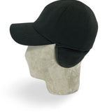 Black Herringbone Loro Piana Storm System Wool Baseball Cap - Hilditch & Key