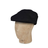 Black Linen Flat Cap - Hilditch & Key