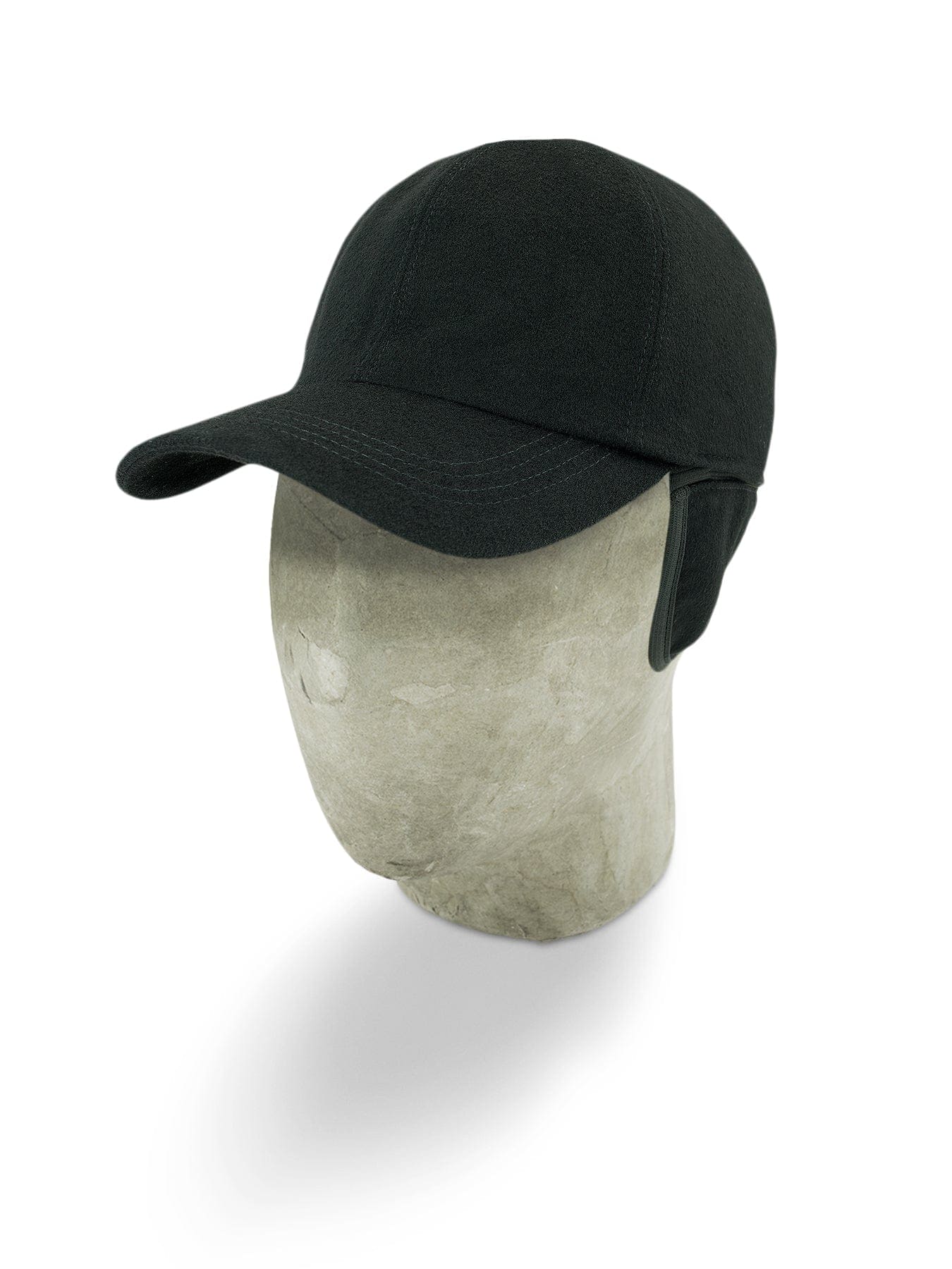Black Loro Piana Storm System Wool Baseball Cap - Hilditch & Key