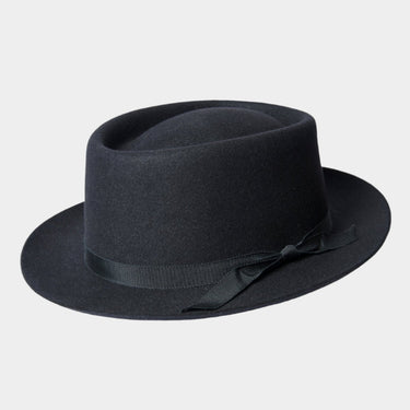 Bates Brand NewBlack Pork Pie Trilby - Hilditch & Key