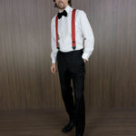 Black Silk Velvet Bow Tie - Hilditch & Key