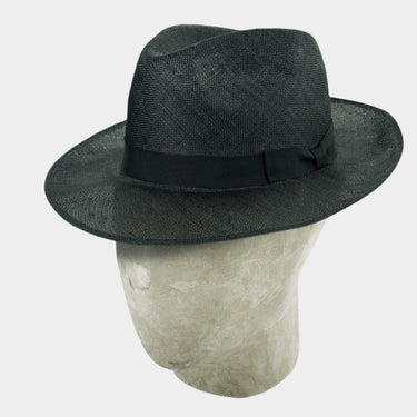 Bates Brand New Black Sisal Trilby - Hilditch & Key