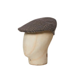 Black & White Prince Of Wales Check Flat Cap