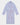 Blue Fine Bengal Cotton Gown With Red Piping