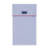 Blue Fine Bengal With Red Piping