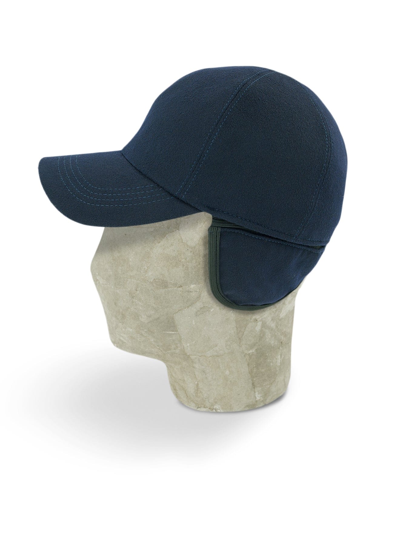 Blue Loro Piana Storm System Wool Baseball Cap - Hilditch & Key