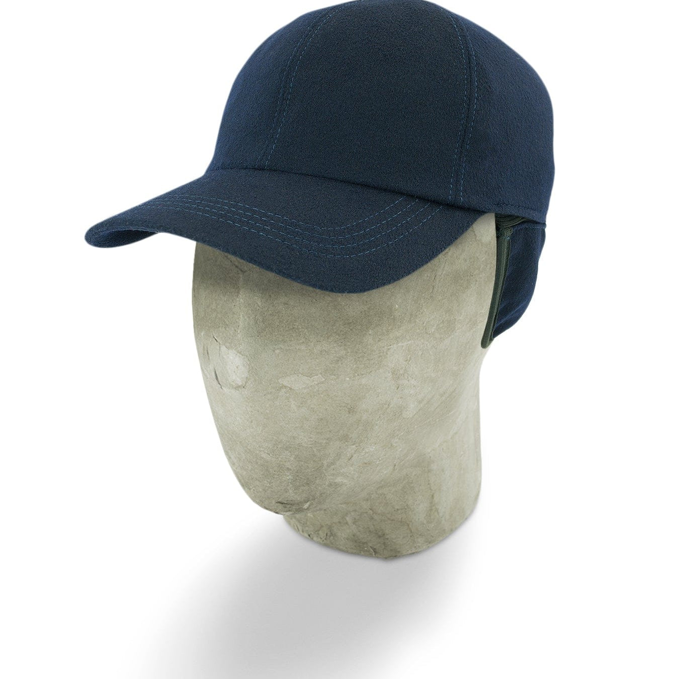 Blue Loro Piana Storm System Wool Baseball Cap - Hilditch & Key