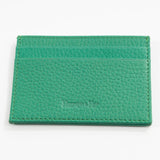 Bright Green Calf Leather Single Sided Card Holder