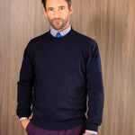 British Blue Cashmere Sweater