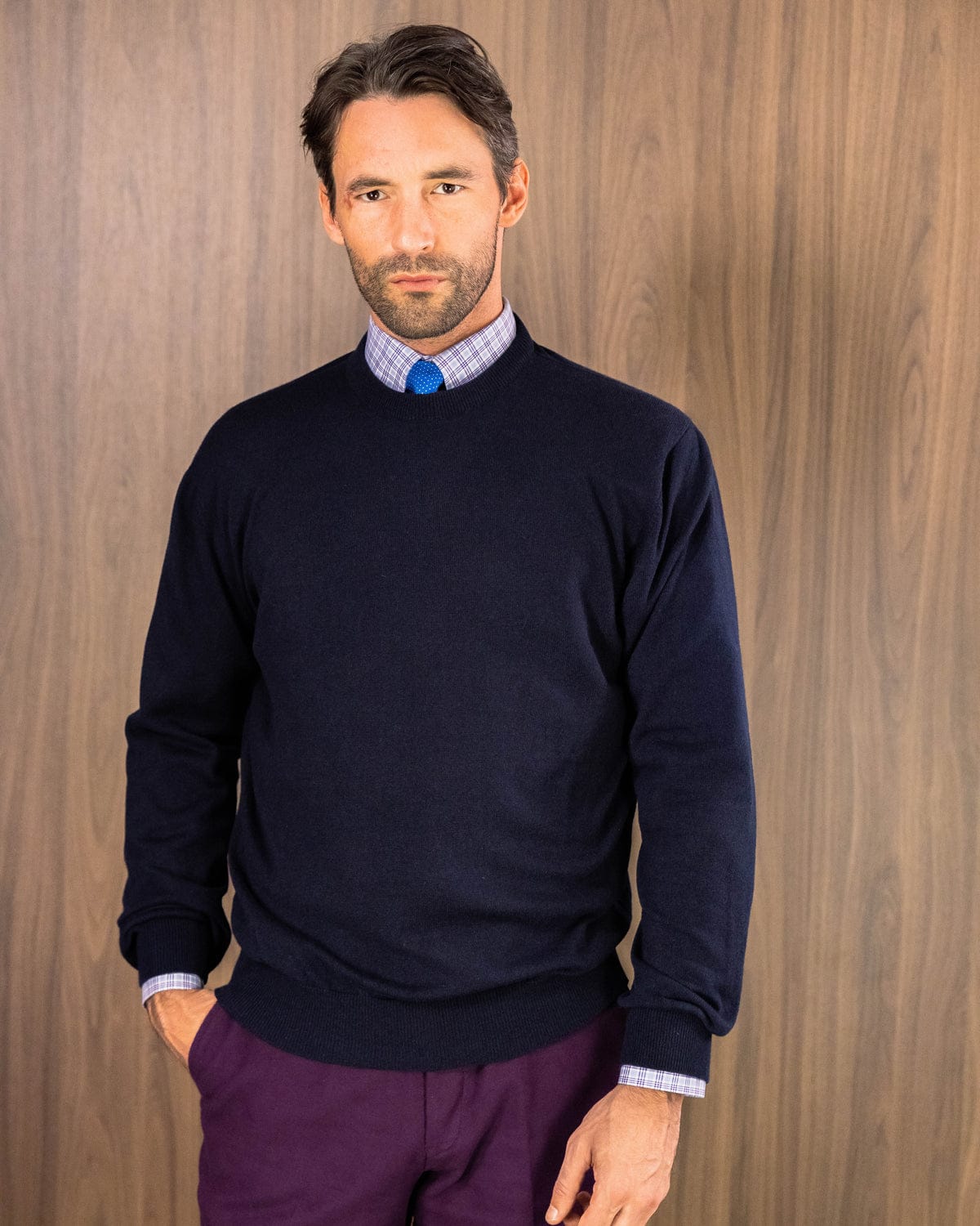 British Blue Cashmere Sweater