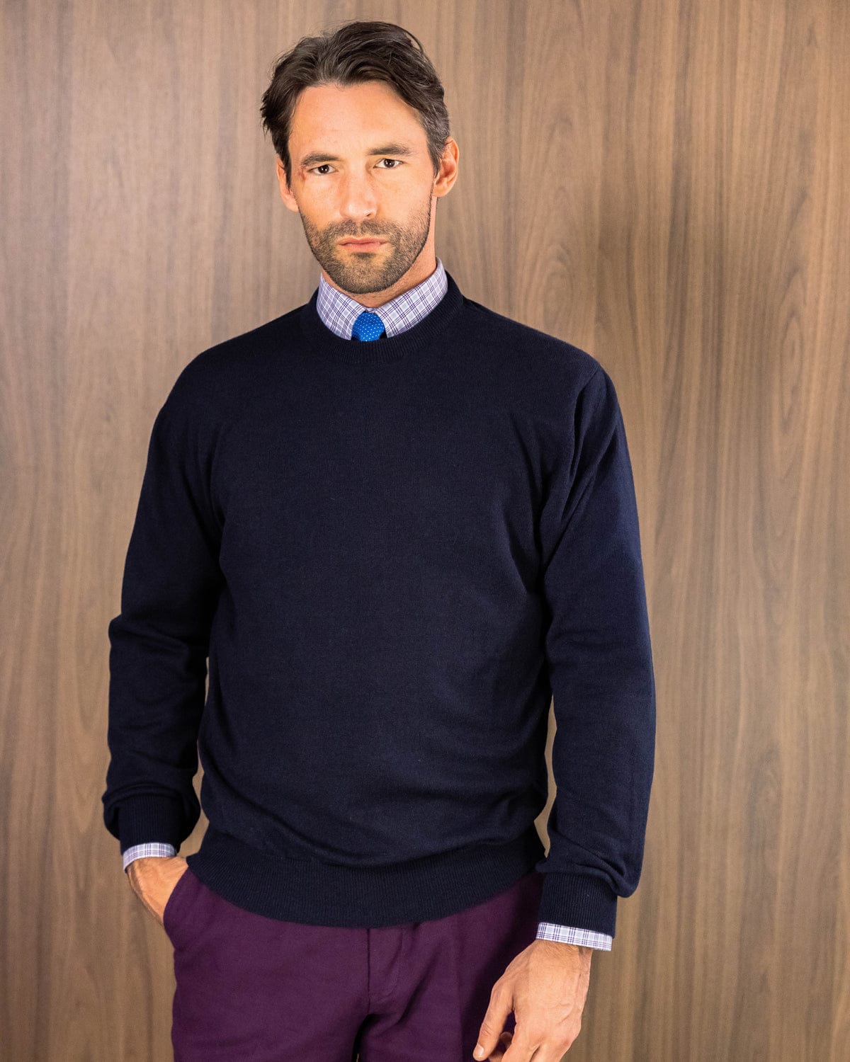 British Blue Cashmere Sweater