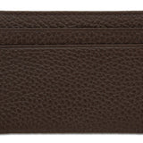 Brown Calf Leather Double Sided Card Holder