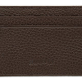 Brown Calf Leather Double Sided Card Holder