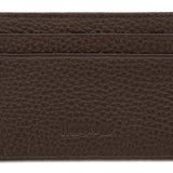 Brown Calf Leather Double Sided Card Holder