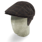 Brown Checked Loden Harlem Cap