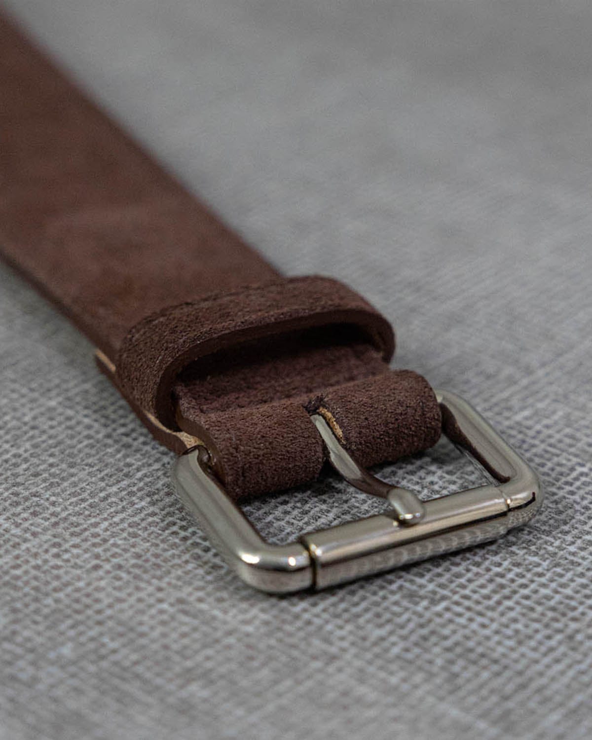 Brown Chiltern Suede Leather Belt