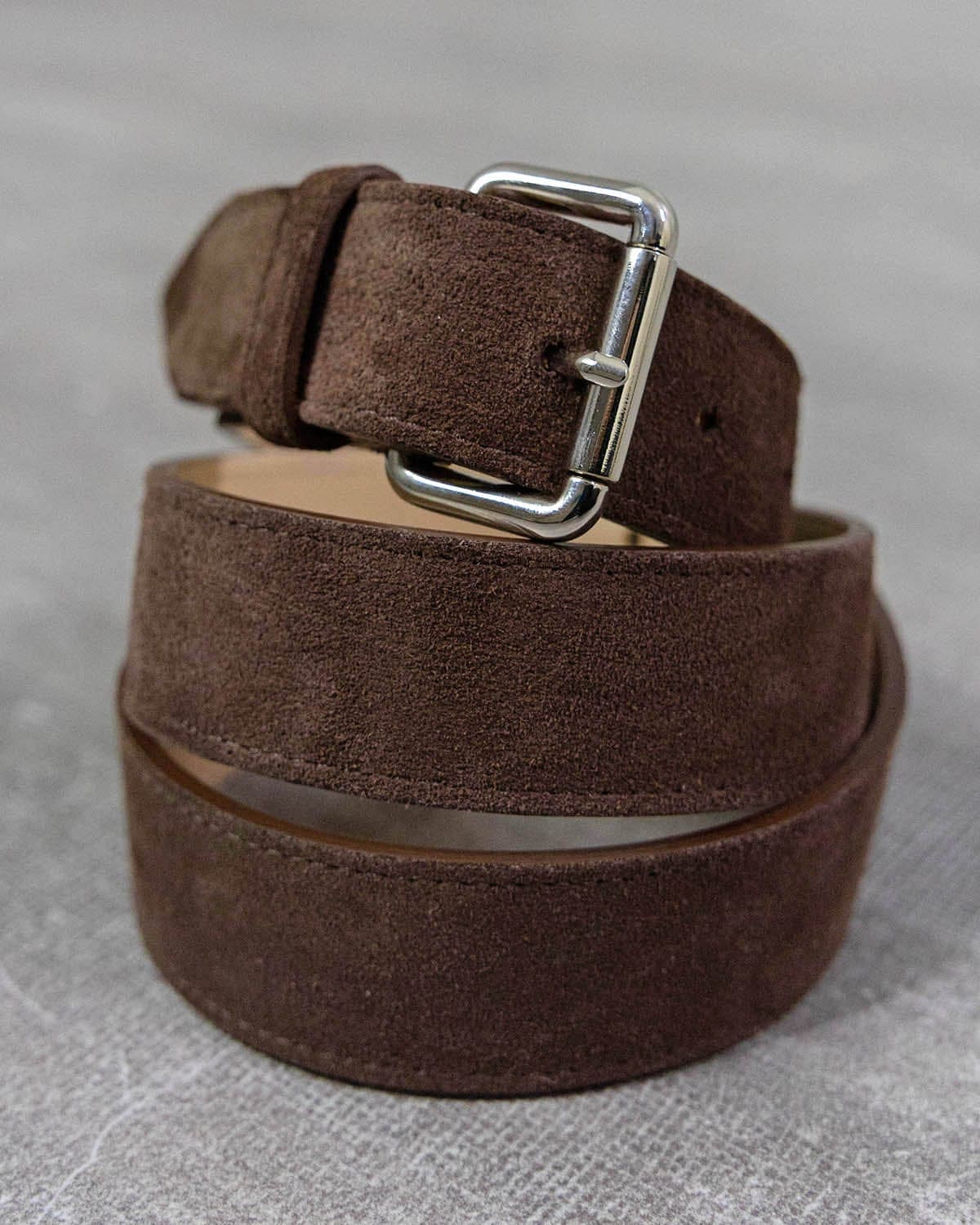 Brown Chiltern Suede Leather Belt