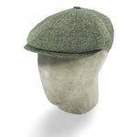 Brown & Grey Herringbone Wool Toni Cap