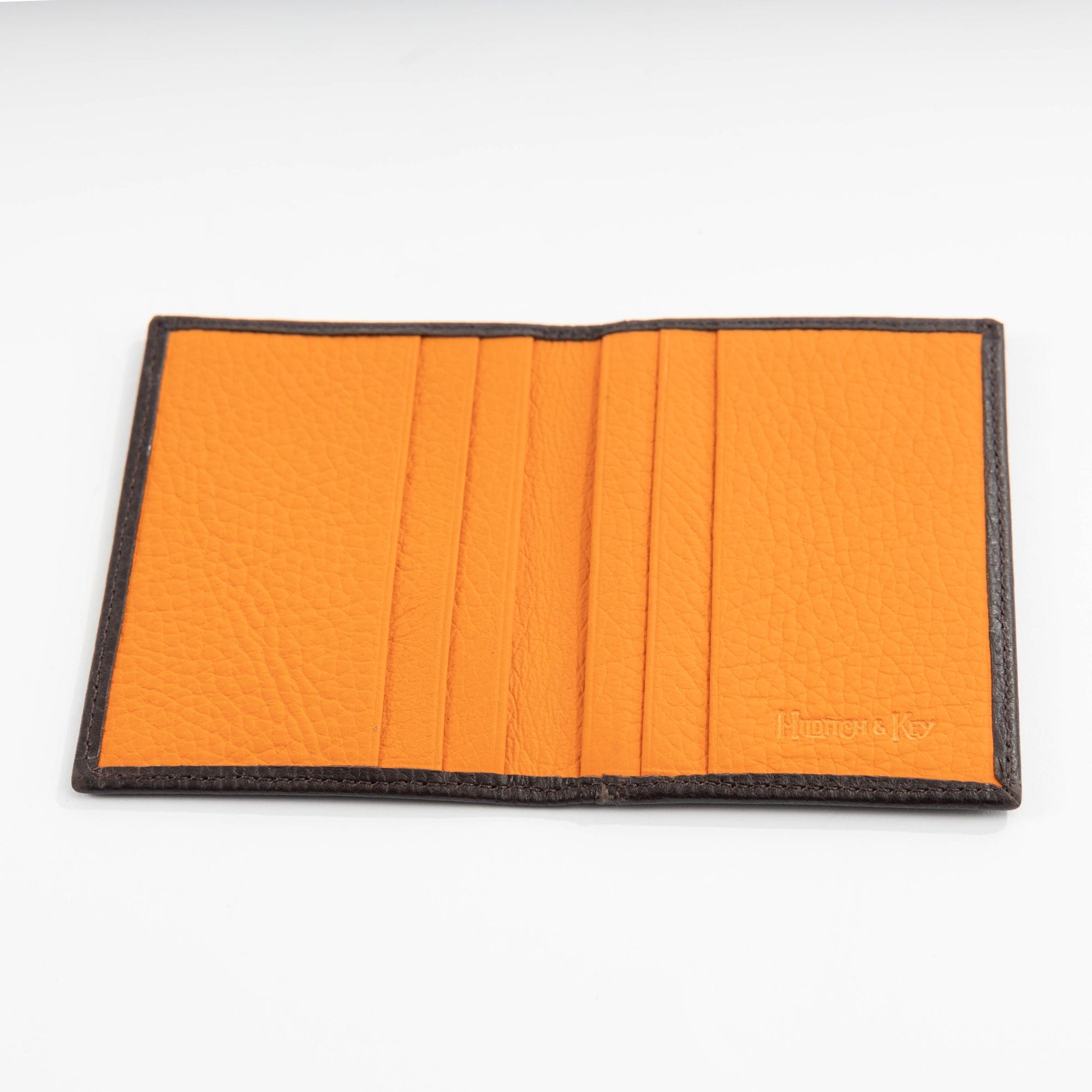 Brown & Orange Billfold Card Holder