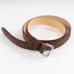 Brown Suede Mount Leather Belt